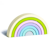 Load image into Gallery viewer, Rainbow Wooden Building Blocks
