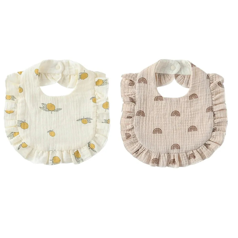 Baby Ruffle Bibs 2 Piece