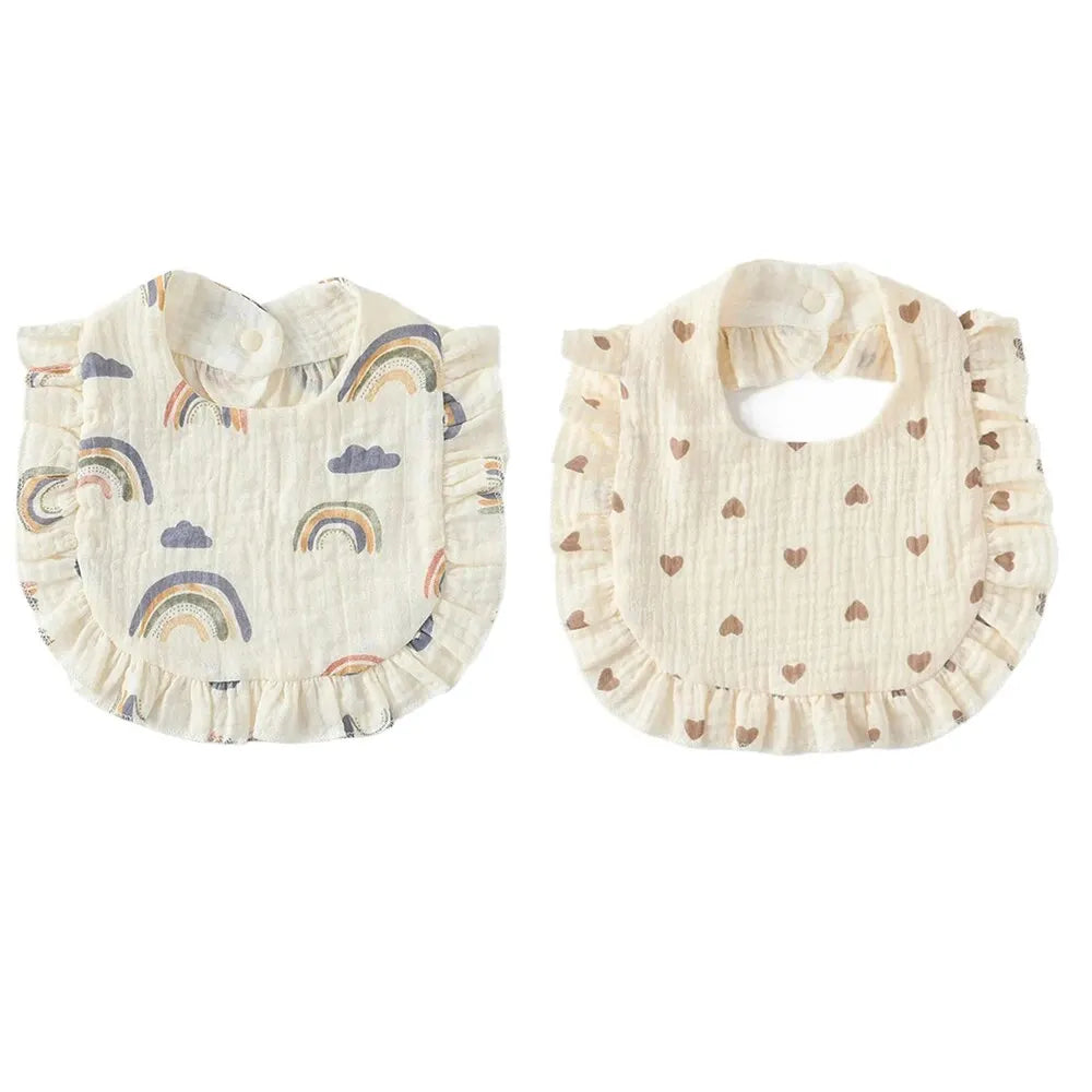 Baby Ruffle Bibs 2 Piece