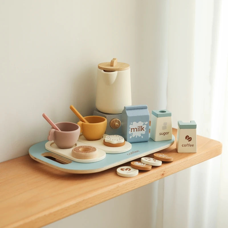 Wooden Afternoon Tea Set