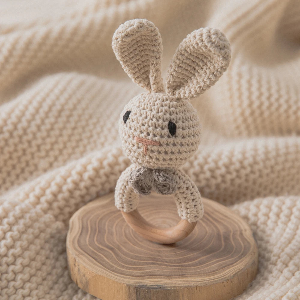 Knitted Bunny Rattle