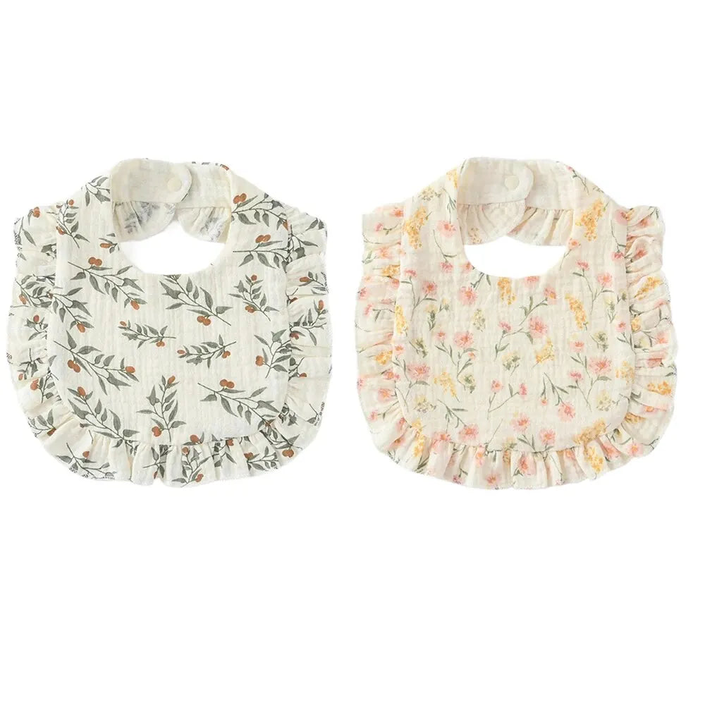 Baby Ruffle Bibs 2 Piece