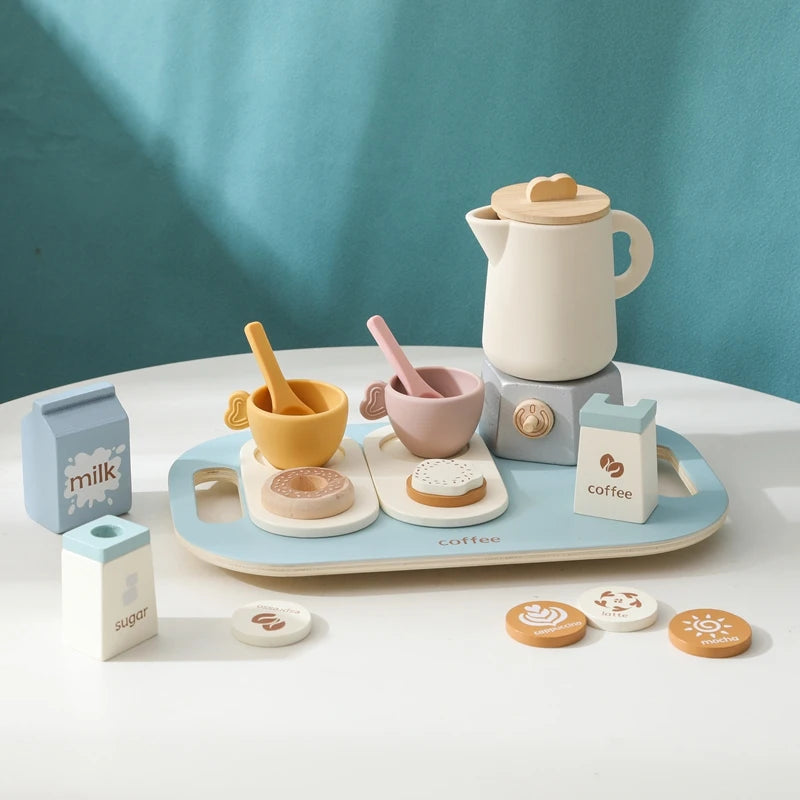 Wooden Afternoon Tea Set