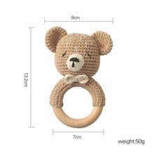 Load image into Gallery viewer, Knitted Teddy Bear Rattle
